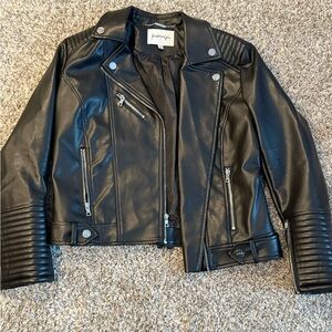Kendall & Kylie Black Faux Leather Jacket